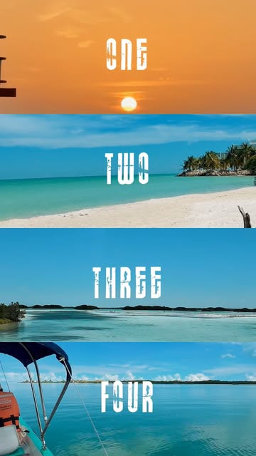 Tres paisajes diferentes de Holbox